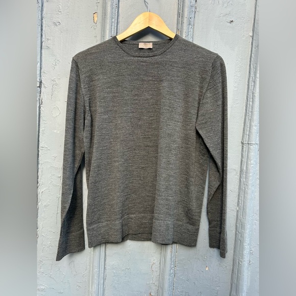 Cruciani Grey Wool Crewneck sweater, size 46 (US 8) - Picture 2 of 10